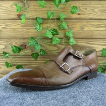 Mercanti Fiorentini  Men Monk Strap Shoes Brown  Buckle Size 11 Medium - £59.35 GBP