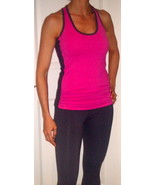 Hard Tail pink racer stripe tank xs small medium - £29.88 GBP