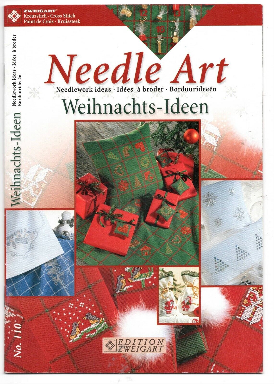 ZWEIGART Needle Art Christmas Cross Stitch Pattern Idea Book No 110 - $19.67