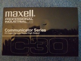 (NEW) Maxell Professional Industrial Communicator Series C30 Cassette - $6.88