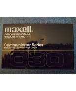 (NEW) Maxell Professional Industrial Communicator Series C30 Cassette - $9.38 CAD