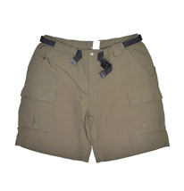 The North Face Cargo Shorts Mens XL Green Nylon Hiking Belted Outdoor - $17.29