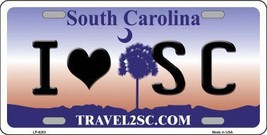 I Love South Carolina Novelty Metal License Plate LP-6283 - £14.92 GBP