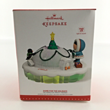 Hallmark Keepsake Table Ornament Frosty Friends Dome For The Holiday Light Sound - £78.18 GBP