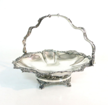 Antique - The Meridan Silver Plate Co. 01663 Bridal Basket - Silver Plate - £81.37 GBP