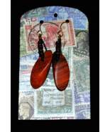 Wood slice Earrings - $12.00