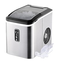 Euhomy Ice Maker Machine Countertop, 27 Lbs In 24 Hours, 9 Cubes Ready I... - £145.41 GBP