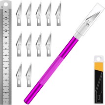 DIYSELF 1 Pcs Craft Hobby Knife Exacto Knife with 11 Pcs Stainless Steel... - $23.09 CAD