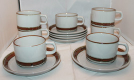 Mid Century Modern Selendia Desiree Denmark 7 Coffee Tea Cups 6 Saucers ... - £74.20 GBP