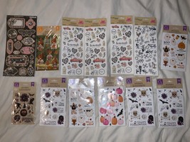 Crafters Square Pop Up Mix Sticker Lot 12 Packs 100+ Stickers Fall Hallo... - $19.79