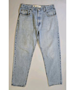 Vintage Arizona Jean Co Jeans Mens 33x34 Light Blue Denim Loose Distressed  - $227.22 MXN