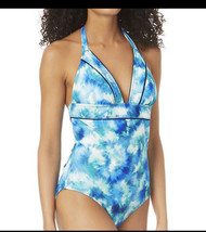 Cali Wave Gorgeous ONE-PIECE Halter Suit Multi Color Size Medium - Nwt!! - $32.73