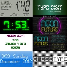LCD Fonts 100+ Pack Digital Collection Typeface Computer Graphic Design ... - €5,14 EUR