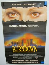BURNDOWN Peter Firth Cathy Moriarty Original Vintage Video Movie Poster - £17.52 GBP