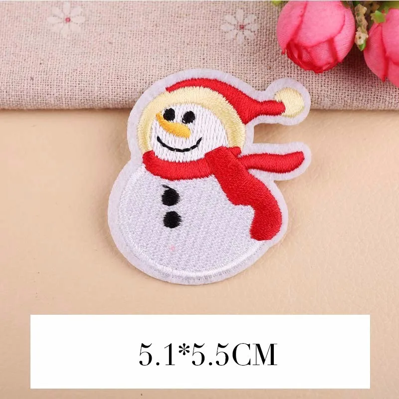 Shop PGY 1PGY New Year Christmas Iron-on Santa Snowman Patches for Clothes - £11.96 GBP