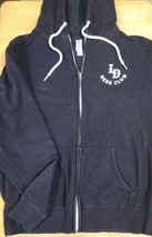 Mens LD BEER CLUB Hoodie Jacket Sz M Independent Trading Co Blue Zip Front - £12.29 GBP