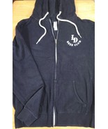 Mens LD BEER CLUB Hoodie Jacket Sz M Independent Trading Co Blue Zip Front - $21.42 CAD