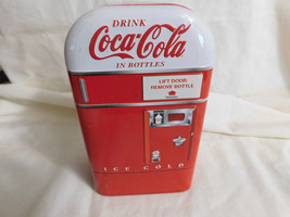 Coca Cola Tin Vending Machine 6 1/4 Inches x 4 Inches X 2 3/4 Inches - £3.98 GBP