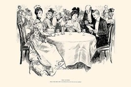 The Supper by Charles Dana Gibson - Art Print - £17.68 GBP+