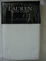 Lauren Ralph Lauren Herringbone White Matelasse Euro Sham - £50.56 GBP