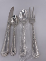 Wm Rogers &amp; Son China Silverplate ENCHANTED ROSE 4-Piece Place Setting S... - £29.59 GBP