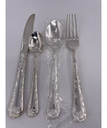 Wm Rogers &amp; Son China Silverplate ENCHANTED ROSE 4-Piece Place Setting S... - £29.71 GBP