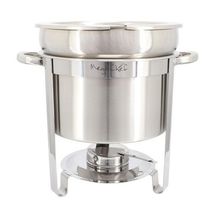MegaChef 7.4 Quart Round Stainless Steel Soup Professional Chafing Dish/... - $116.87