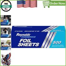 500 Pre-Cut Aluminum Foil Sheets - 12x10.75 Inches for Foodservice &amp; Cat... - $645.03 MXN