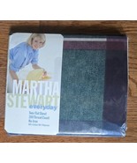 New Sealed Vintage Martha Stewart Everyday Twin Flat Sheet madras Navy p... - $24.74
