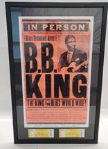 B.B. KING 2008 North American Tour Rare HATCH Poster with Tickets - Framed - £390.31 GBP
