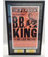 B.B. KING 2008 North American Tour Rare HATCH Poster with Tickets - Framed - £385.62 GBP
