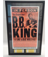 B.B. KING 2008 North American Tour Rare HATCH Poster with Tickets - Framed - £216.15 GBP