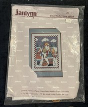 Vtg NIP winter snow Snowman Children Sampler Janlynn Cross Stitch Kit #6... - $14.67