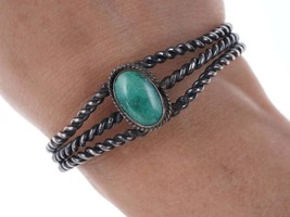 Vintage Sterling Turquoise Native American cuff bracelet - £193.88 GBP