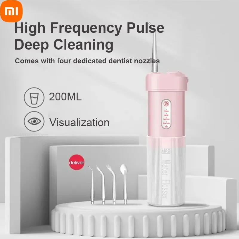 Xiaomi Mijia Portable Rrigator USB Rechargeable Water Flosser Water Jet ... - $36.88