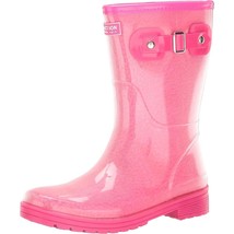 Kenneth Cole Reaction Women Rain Boots Rain Buckle Cozy Size US 5M Hot Pink - $29.70