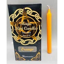 1/2&quot; dia 5&quot; long Orange chime candle 20 pack - $10.55