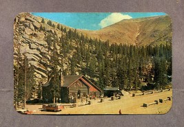 Vintage 1960s Postcard Glen Cove Inn Pikes Peak Colorado Postmark Old Cars - $6.99