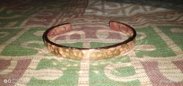 Copper Hammered Bracelet Golf Arthritis Pain Therapy Energy Cuff for Unisex - $9.57
