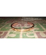 Copper Hammered Bracelet Golf Arthritis Pain Therapy Energy Cuff for Unisex - £7.47 GBP
