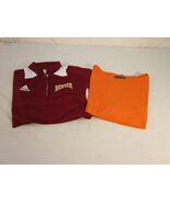 Two Large Shirts Orange Ralph Lauren and Red Denver Adidas Scorch shirt ... - $12.87 CAD