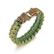 New Charm Mens Paracord Bracelet Fashion Pharaoh Braided Bracelet Hiking... - $36.17