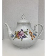 Jimenau Graf Von Henneberg German Democratic Republic 7 inch Teapot Flowers - $41.58