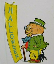Halloween Postcard Dressed Goblin Man Cat Gibson Fantasy Anthropomorphic Unused - £98.99 GBP