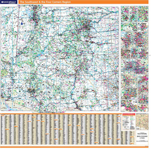 Proseries Wall Map: Four Corners Region &amp; The Southwest United States (R) - £212.87 GBP
