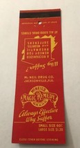 Vintage Matchbook Cover Matchcover McNeil’s Magic Remedy Brand - £2.07 GBP