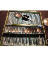 DESSERT SET 6 SERVING 13 PIECES MARKED SHEFFIELD YEAR 1929 IN ORIGINAL BOX - $2,370.72 MXN