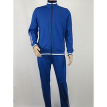 Men's Monte Carlo Turkey Jogging Suit 2pc Jump Set Stretchable 95183 Royal Blue image 5