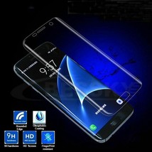 NEW! Clear Full Cover Tempered Glass Screen Protector Samsung Galaxy S6 Edge! - £7.77 GBP