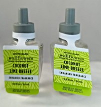 x2 Bath &amp; Body Works Wallflower Refill Bulbs Coconut Lime Breeze NWT - £12.17 GBP
